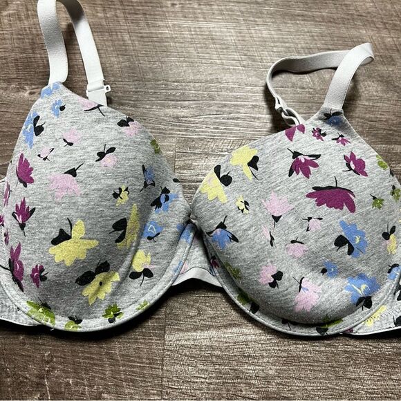 Auden Flower Print The Everyday Bra Size 34D - Picture 2 of 4